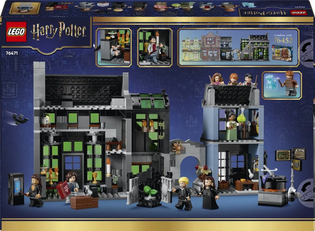 LEGO Harry Potter Verdonkeremaansteeg Tovenaarswinkels 76471 - 788 Stukken