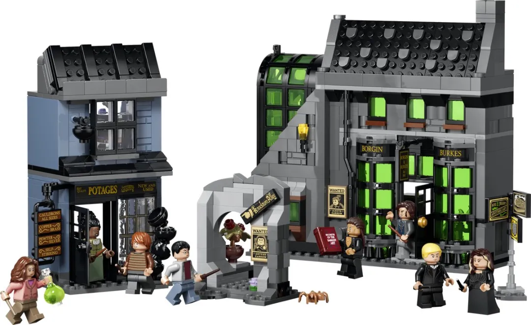 LEGO Harry Potter Verdonkeremaansteeg Tovenaarswinkels 76471 - 788 Stukken