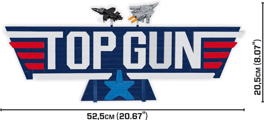 Cobi 5925 TOP GUN Logo - 628 Stukken - Multicolor