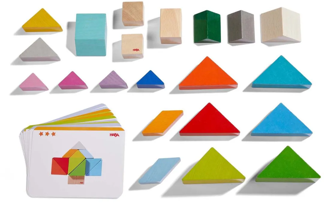 Haba Tangrammix Junior Vormenspel 21 Stukjes - Multicolor