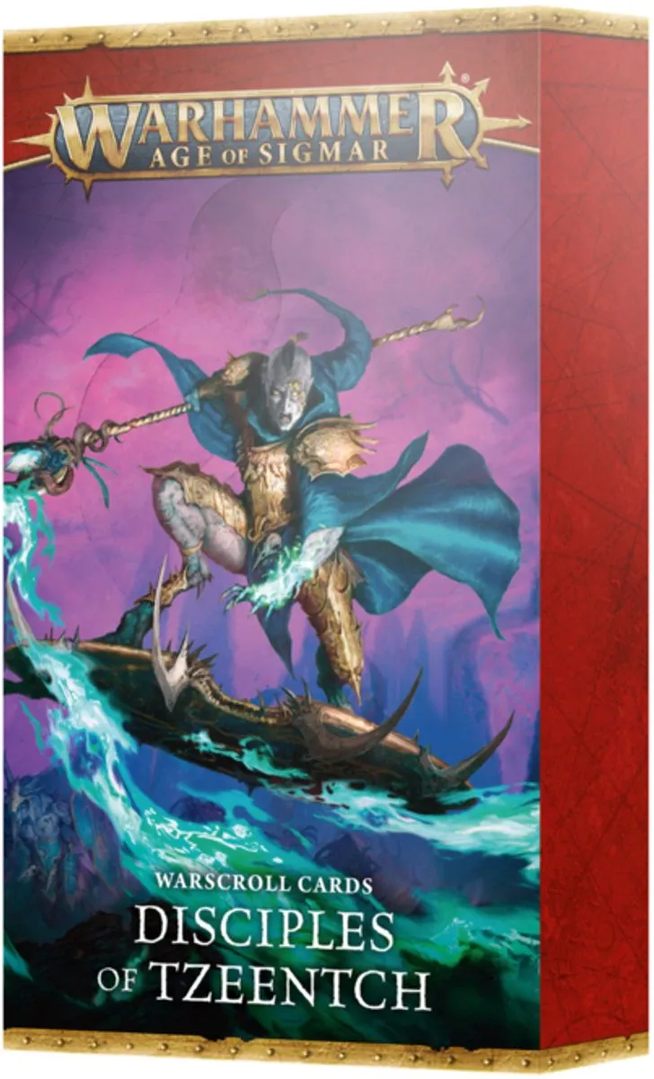 Games Workshop Disciples of Tzeentch Warscroll Cards