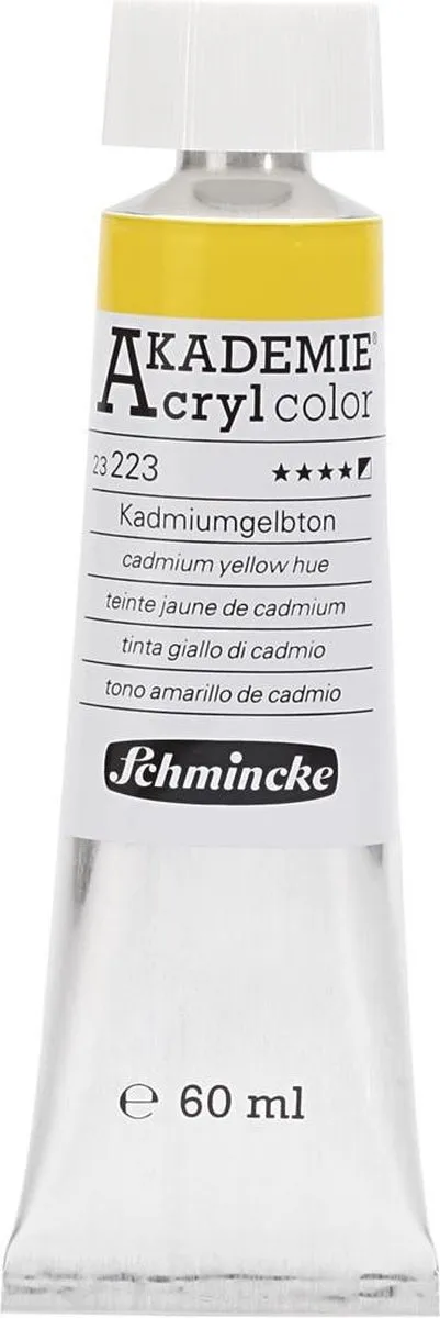 Schmincke Akadamie Acryl Cadmium Yellow Hue 223 60ml