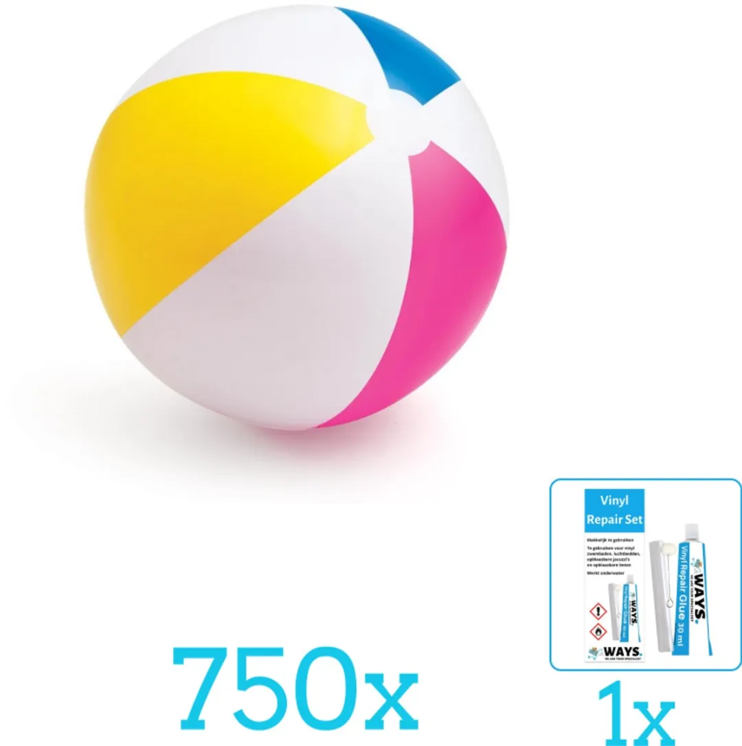 Intex Opblaasbare Strandbal Glossy 61cm
