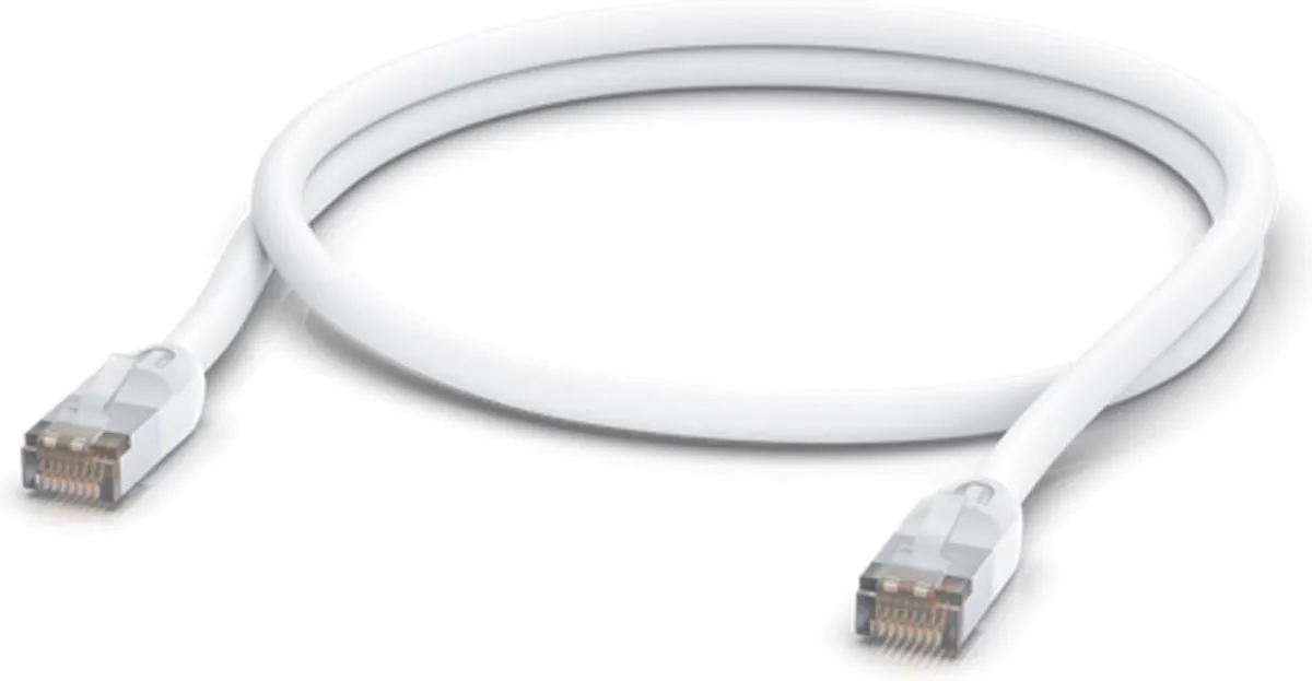 Ubiquiti UACC-CABLE-PATCH-OUTDOOR-1M-W Netwerkkabel Cat5e Wit - 1m