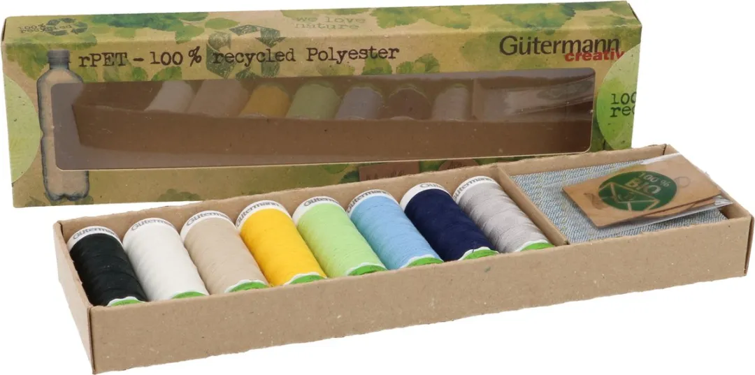 Gutermann Allesnaaigarenset rPET - 8x100m - Multicolor