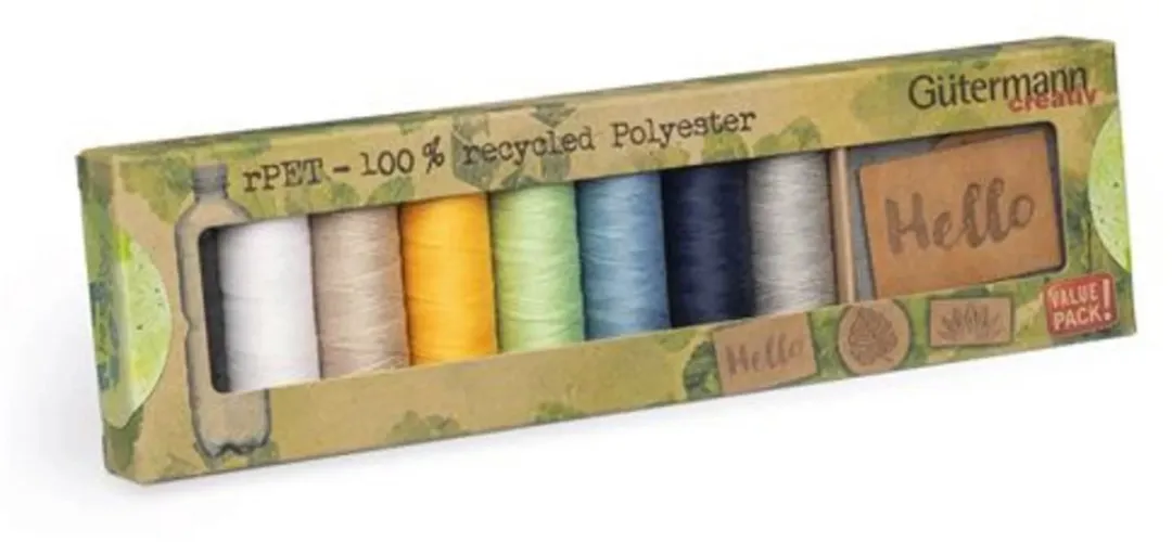 Gutermann Allesnaaigarenset rPET - 8x100m - Multicolor