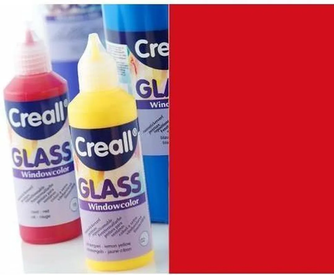 Creall Windowcolor Raamverf Donkerrood 80ml
