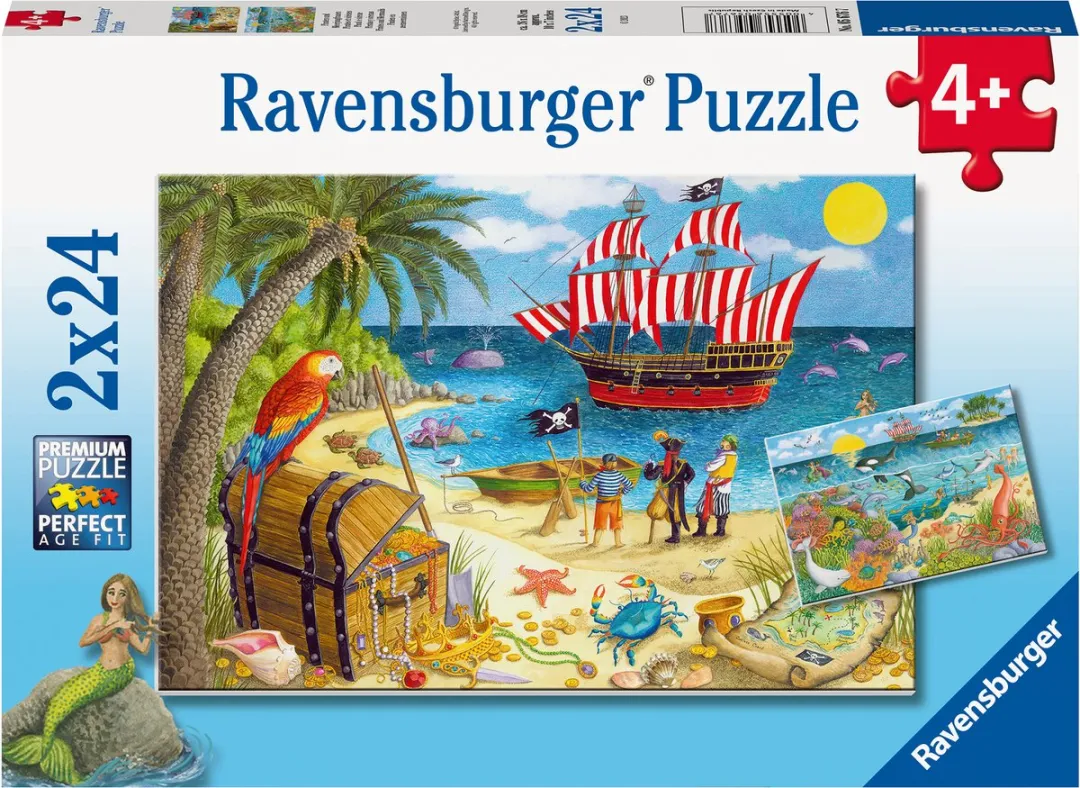 Ravensburger Piraten en Zeemeerminnen Puzzel 224 Stuks