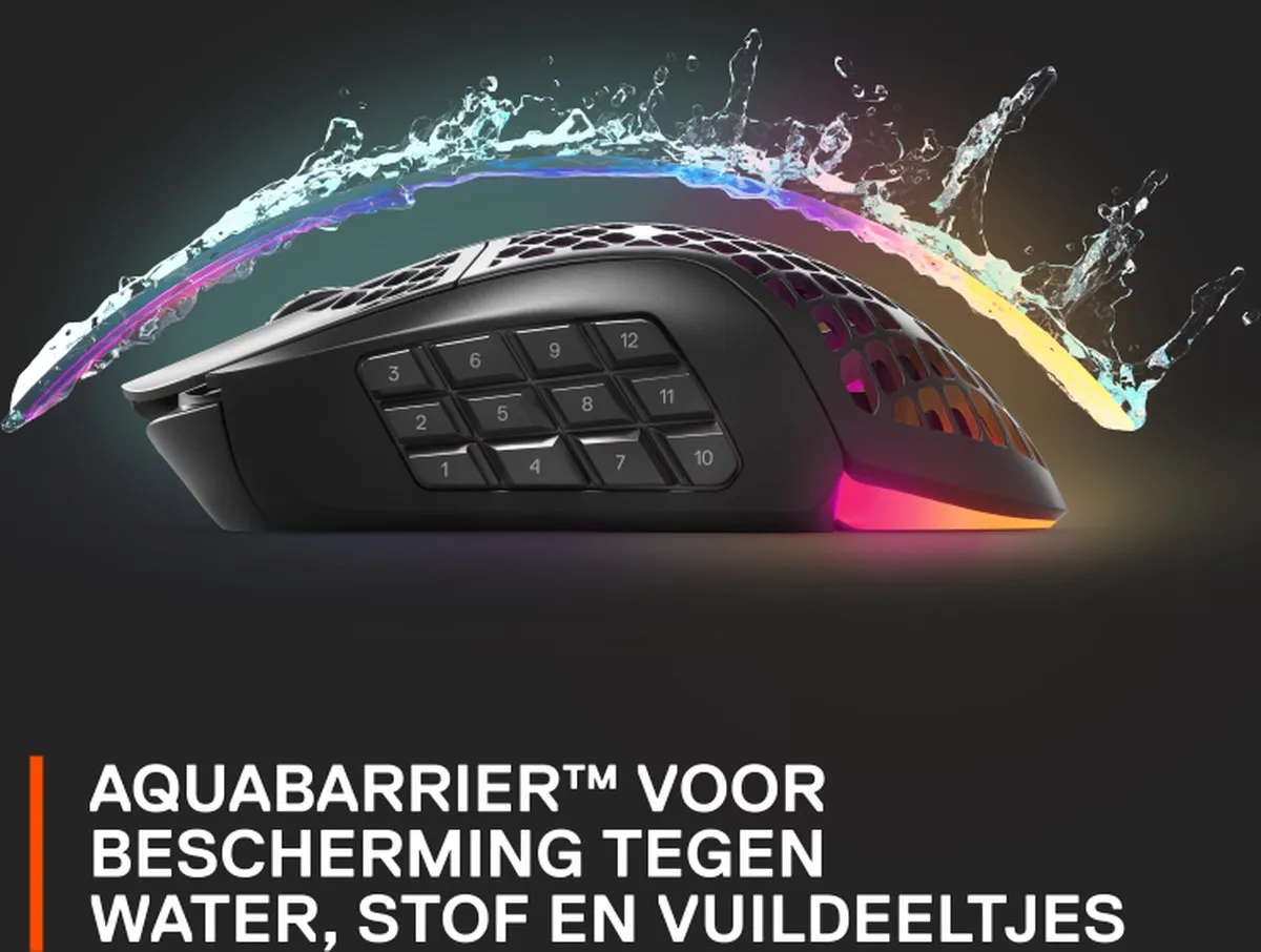 SteelSeries Aerox 9 62618 Draadloze Gaming Muis - 18 Knoppen