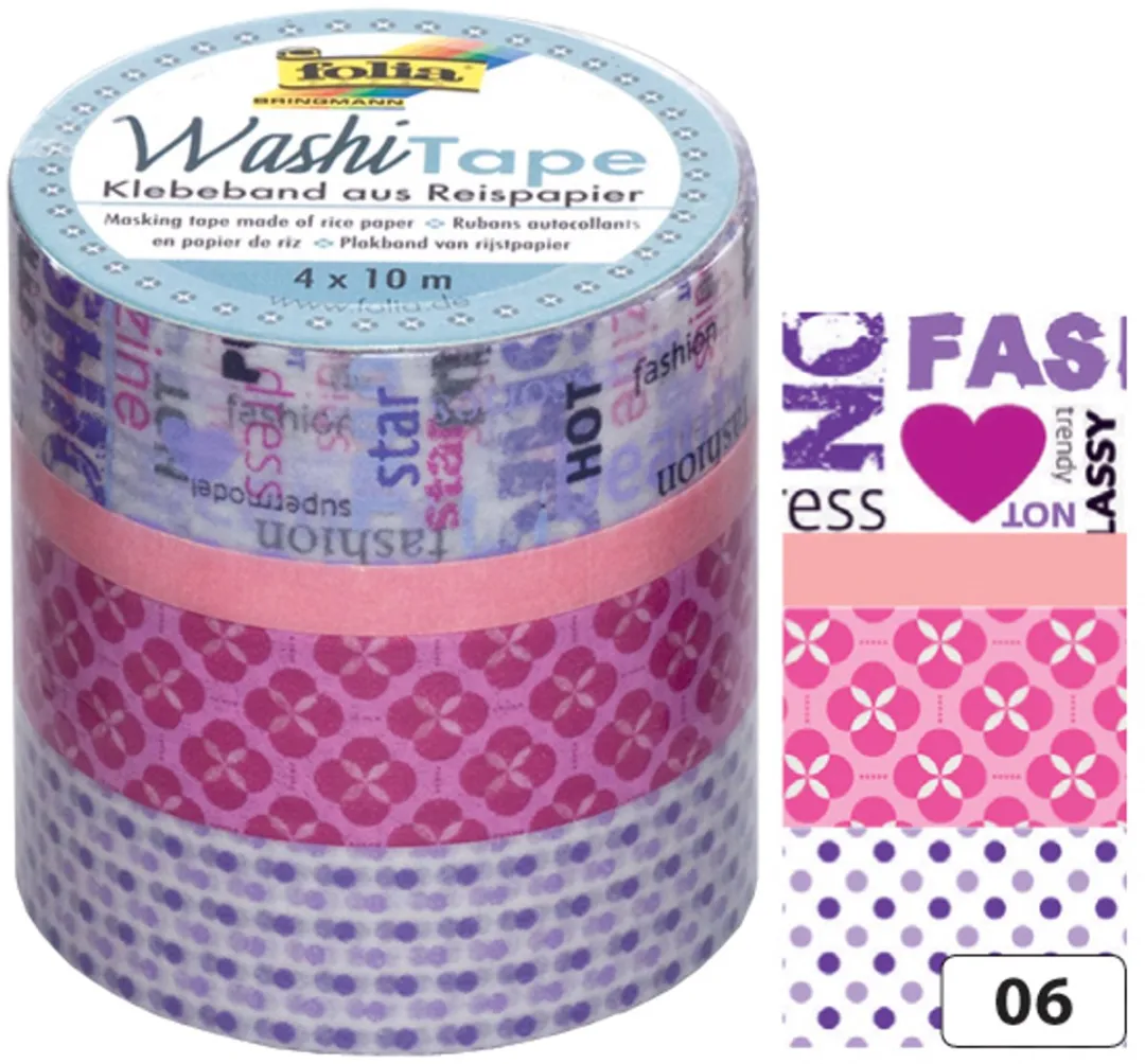 Folia 26406 Hobbylint - 10m Roze/Paars - 4 Stuks
