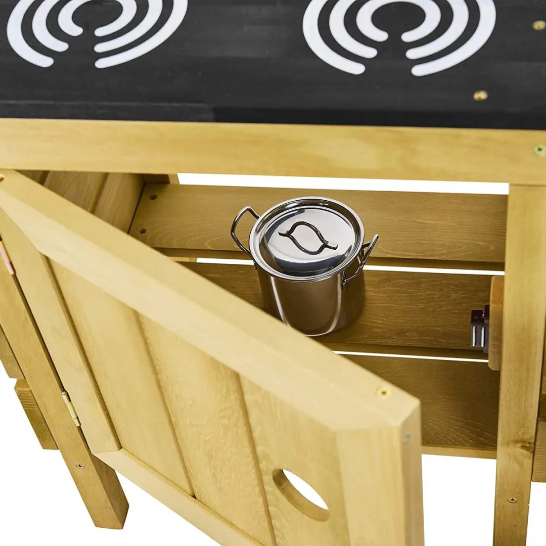 TP Toys TP611 Houten Speelkeuken - Blauw/Zwart