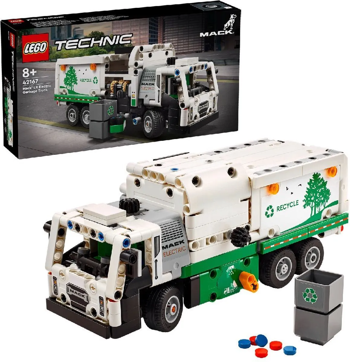 LEGO Technic Mack LR Electric Vuilniswagen 42167 - 503 Stukken - afbeelding 6 van 6