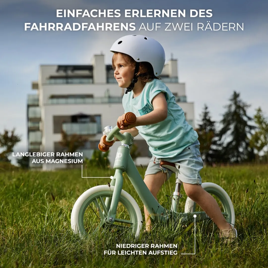 KinderKraft FLY PLUS Loopfiets 12" - Powder Pink