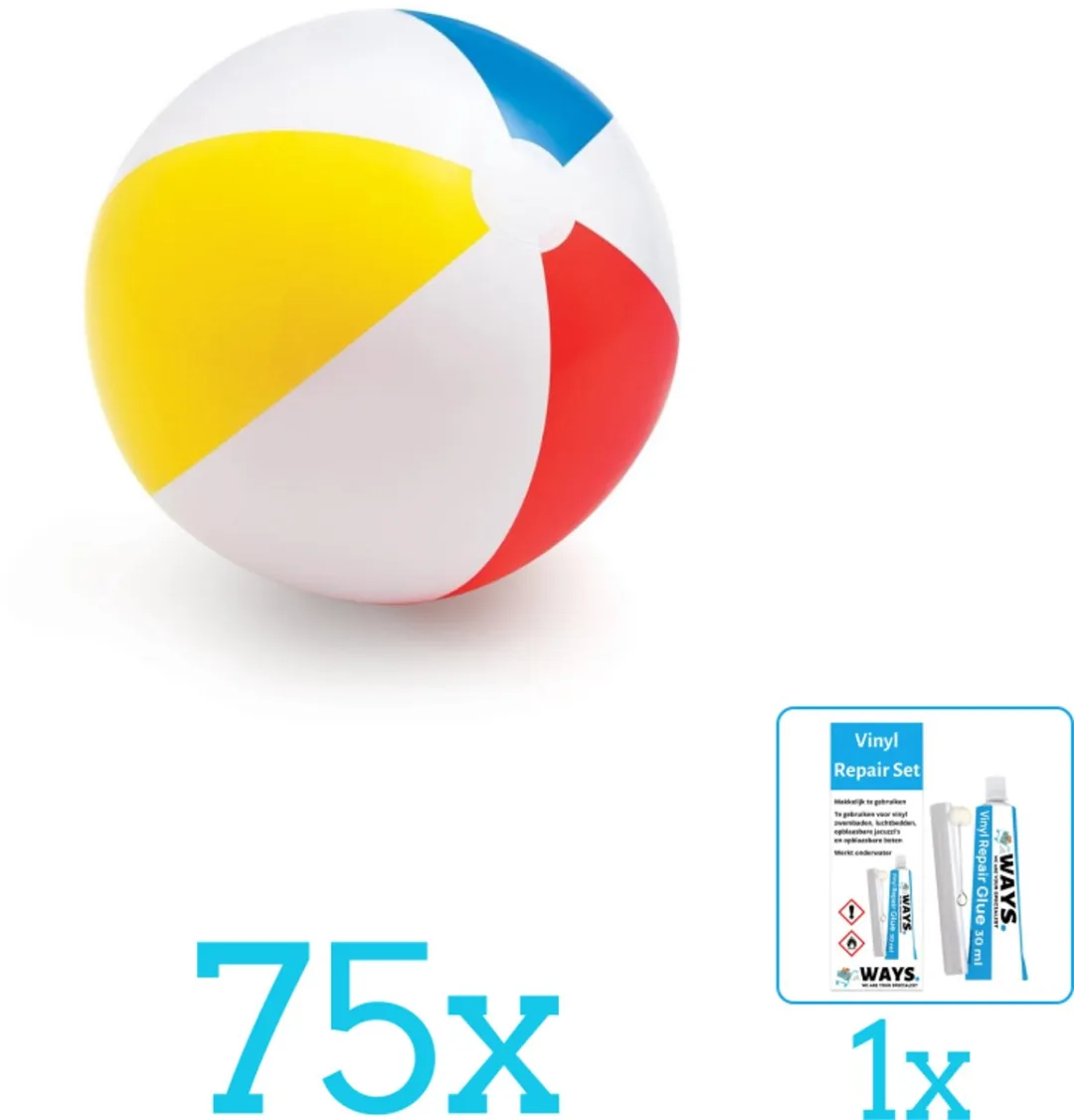 Intex Opblaasbare Strandbal Glossy 51cm