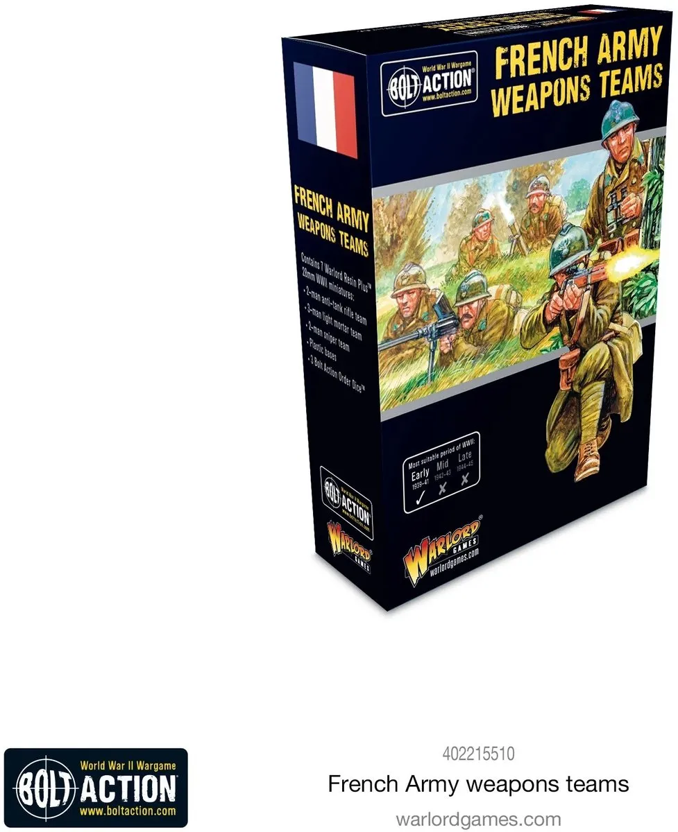 Warlord Games French Army Weapons Teams Bolt Action