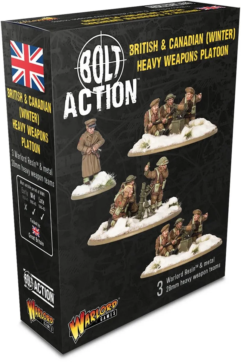 Warlord Games British and Canadian Heavy Weapons Platoon Bolt Action