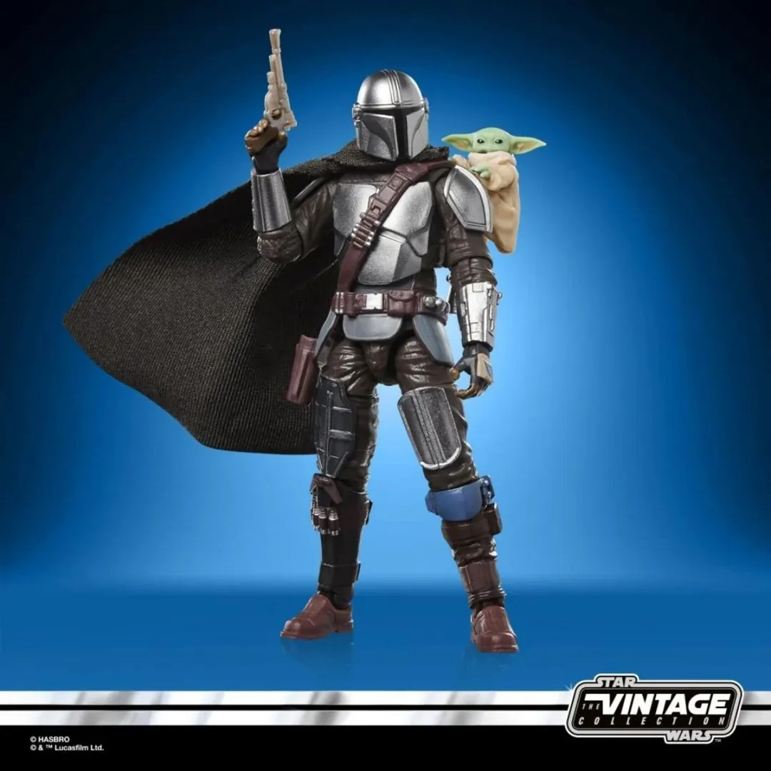 Hasbro Star Wars Mandalorian & Grogu Vintage Figure 10cm