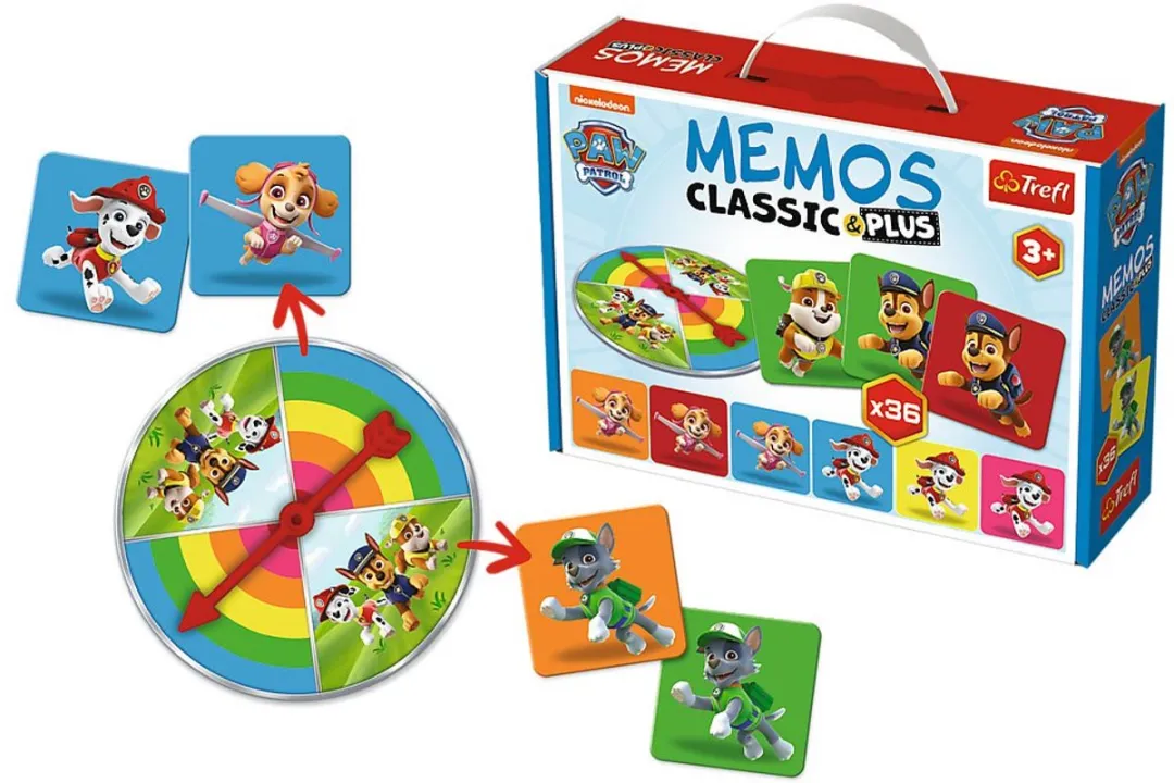 Trefl Paw Patrol Memo Classic Plus - Veelkleurig