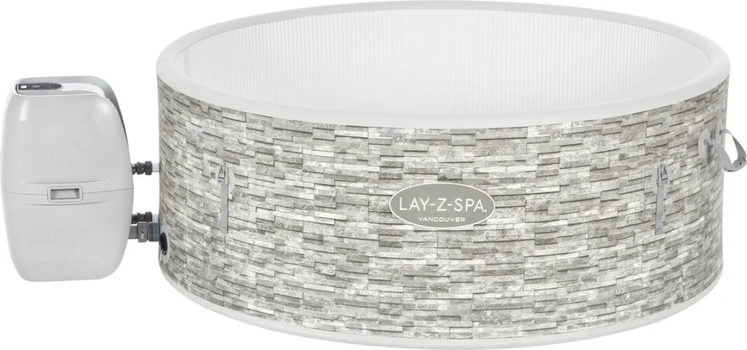 Bestway Lay-Z-Spa Vancouver AirJet Plus Opblaasbare Hottub 3-5 Personen - Grijs/Wit - afbeelding 3 van 6