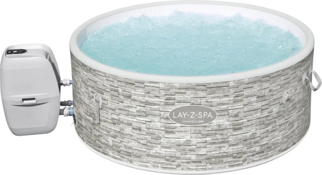Bestway Lay-Z-Spa Vancouver AirJet Plus Opblaasbare Hottub 3-5 Personen - Grijs/Wit - afbeelding 6 van 6