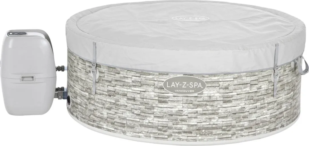 Bestway Lay-Z-Spa Vancouver AirJet Plus Opblaasbare Hottub 3-5 Personen - Grijs/Wit - afbeelding 5 van 6