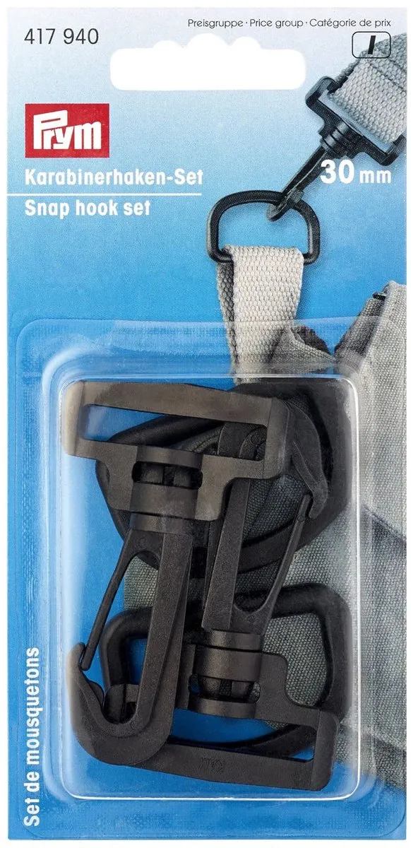Prym Karabijnhakenset KST 30mm - 4 Stuks