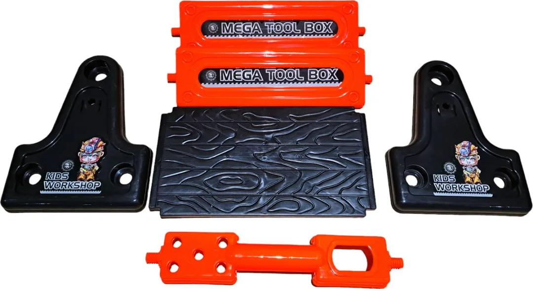 Sako Toys Mega Tool Box Gereedschapskist 40-delig - Oranje/Zwart