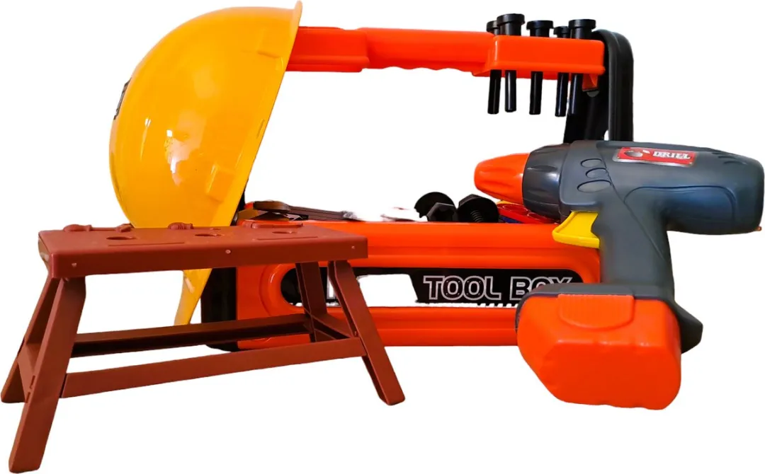 Sako Toys Mega Tool Box Gereedschapskist 40-delig - Oranje/Zwart