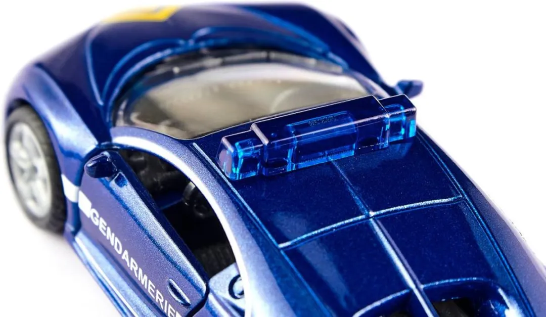 SIKU Bugatti Chiron Gendarmerie 1541 - 8 cm - Staal - Blauw/wit