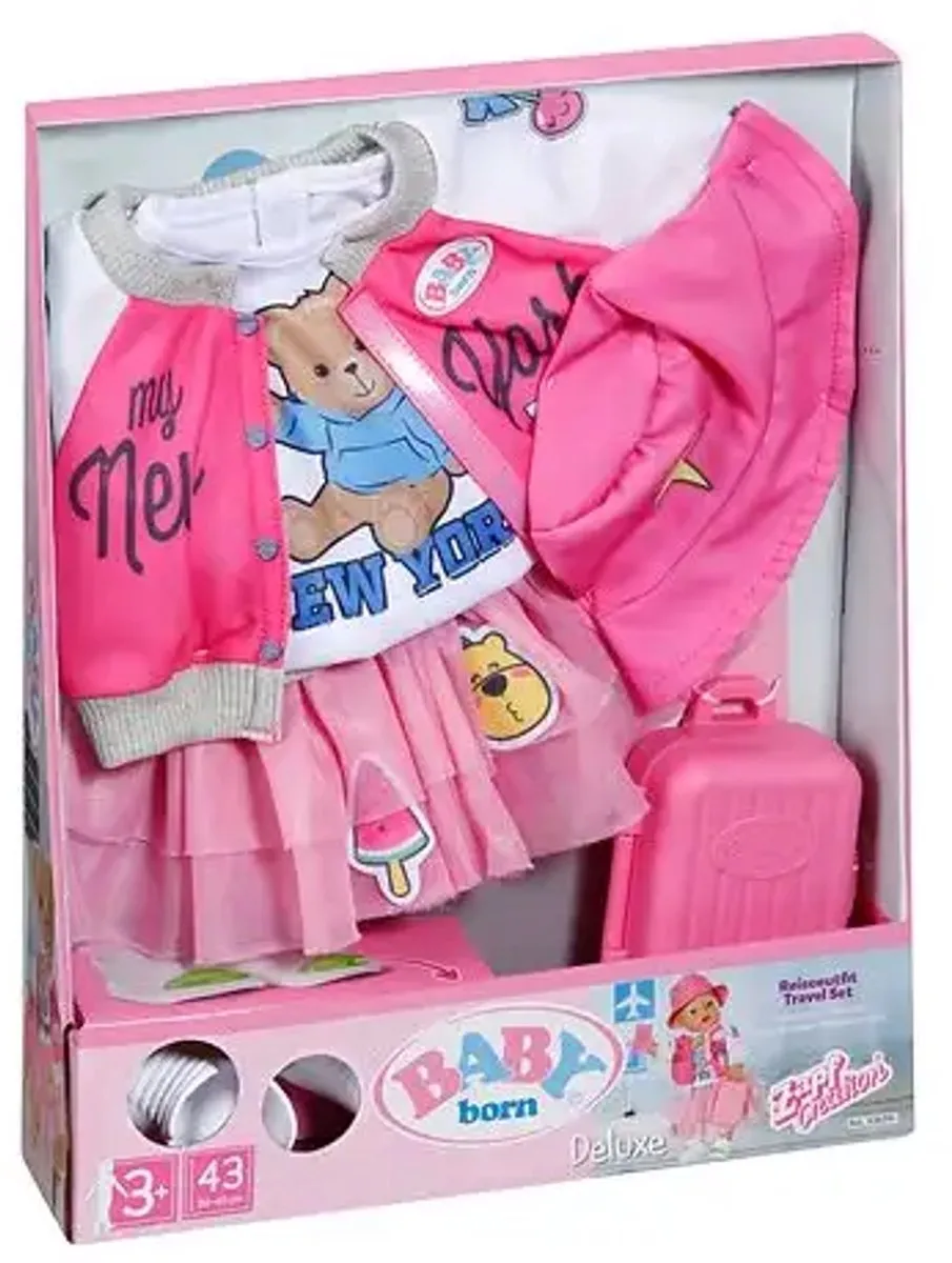 Baby Born Reisoutfit 43cm - Multicolor - afbeelding 6 van 6