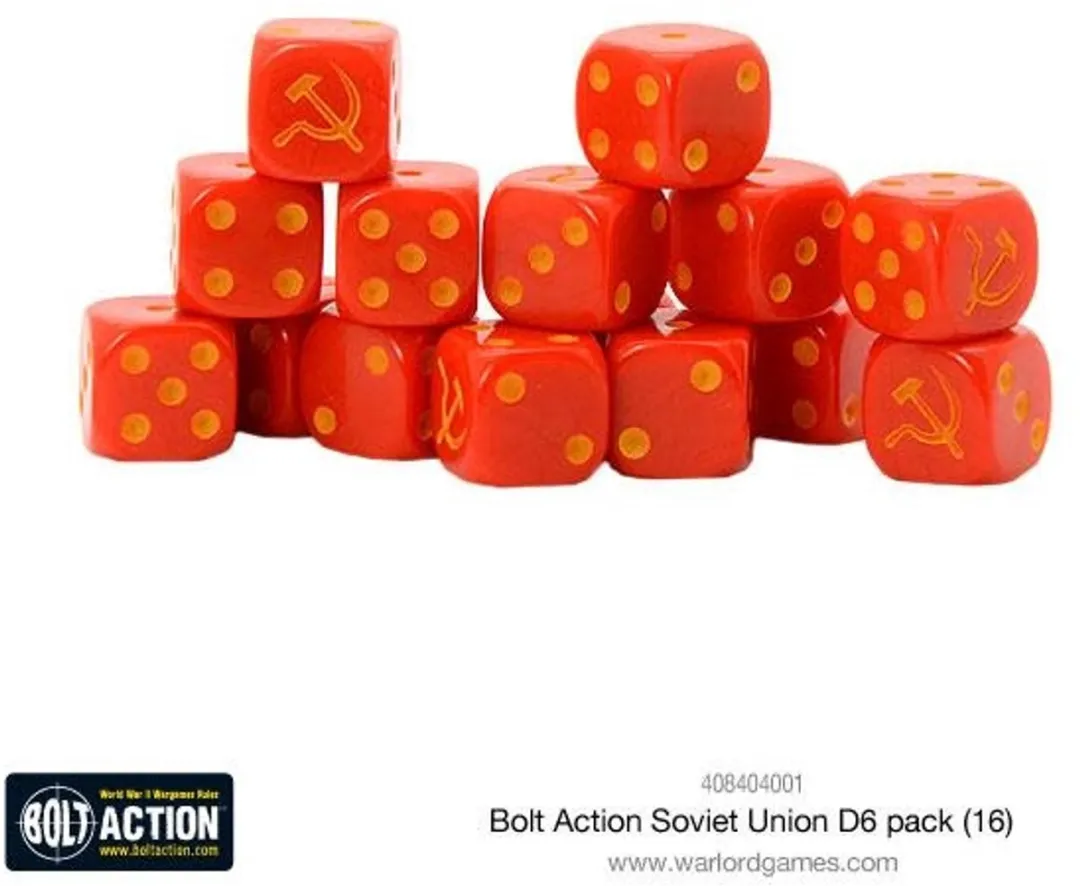 Warlord Games Soviet Union D6 Dice Pack