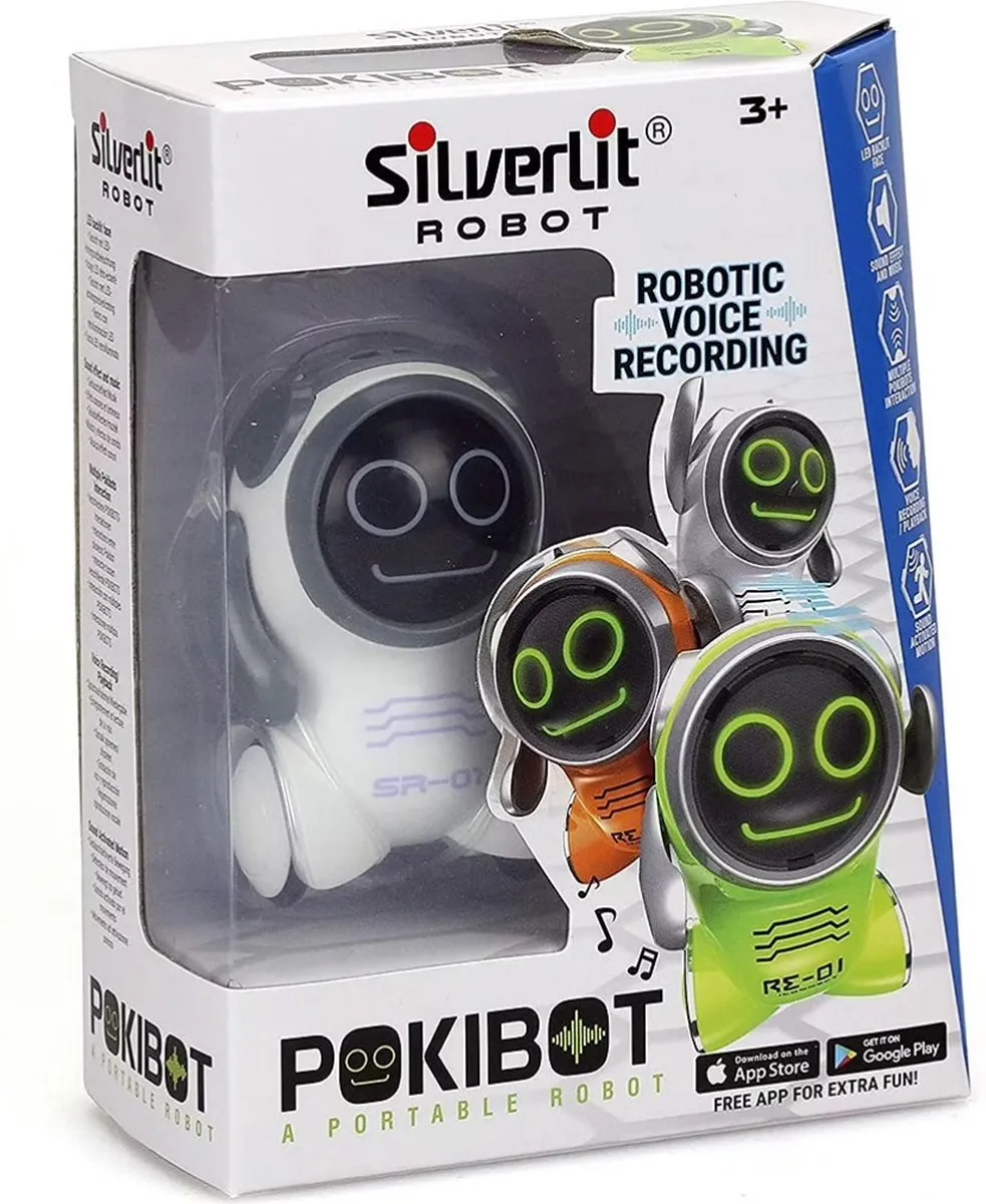 Silverline Pokibot Interactieve Robot 10cm