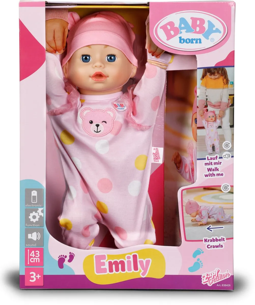 Baby Born Emily Loop Pop 43cm - Meerkleurig