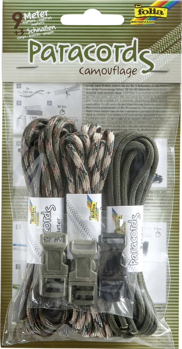 Folia Camouflage Paracordset