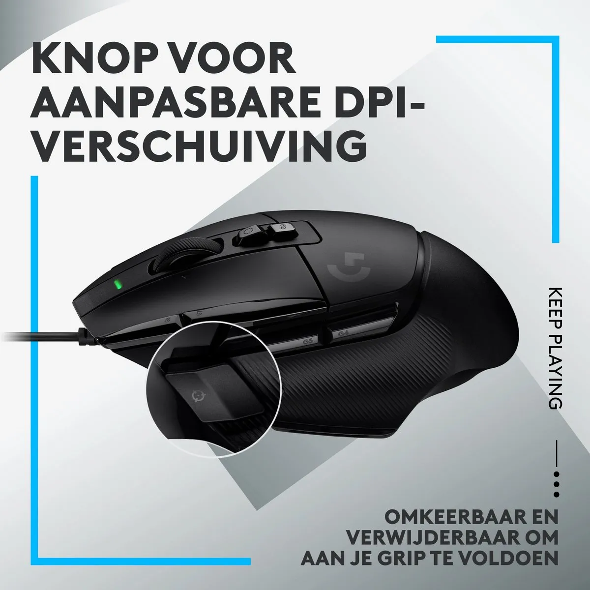 Logitech G502 X - Bedrade Gaming Muis - Rechtshandig - Optisch - Zwart