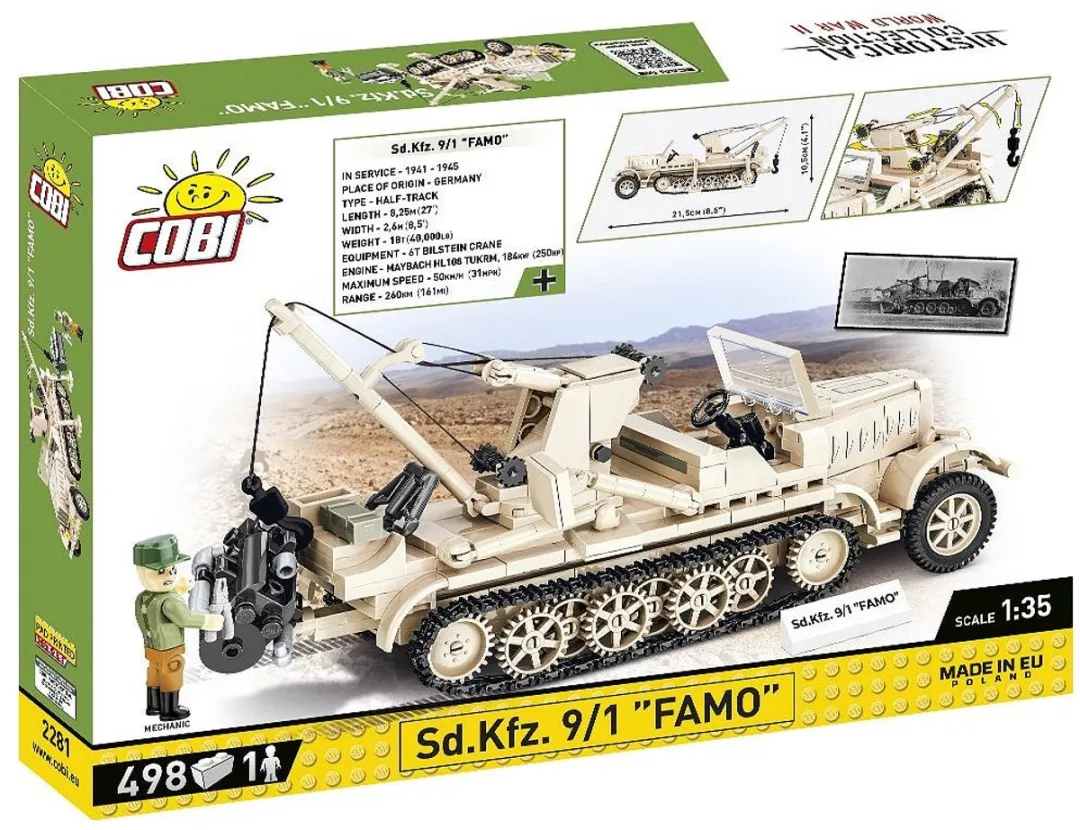 Cobi Sd.Kfz. 9/1 FAMO COBI-2281 - 498 Stukken - Meerkleurig