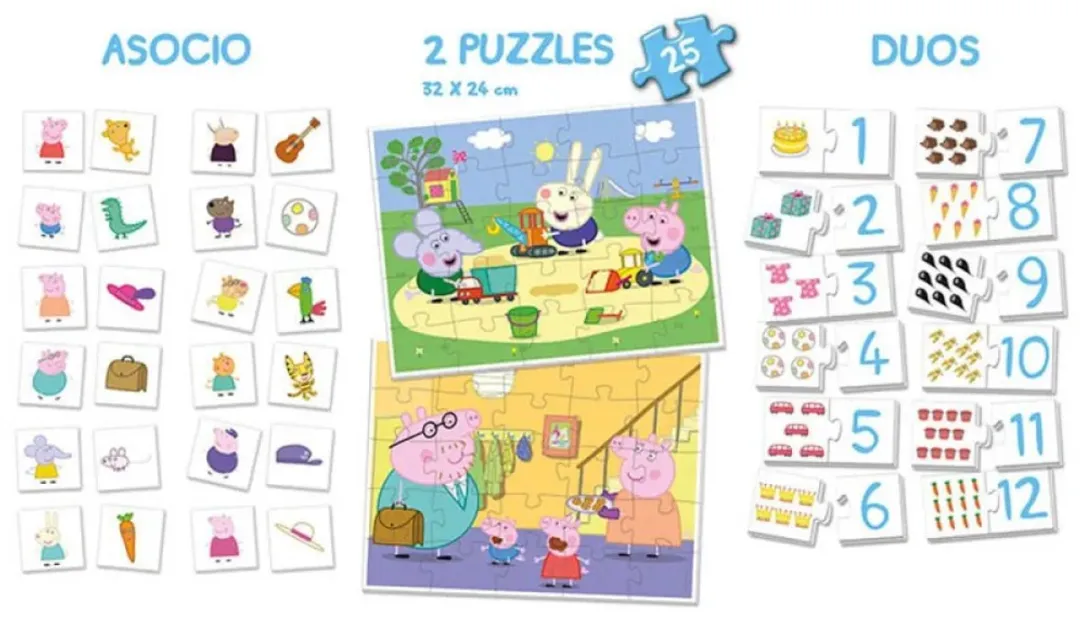 Educa Peppa Pig SuperPack 4-in-1 Educatief Spel