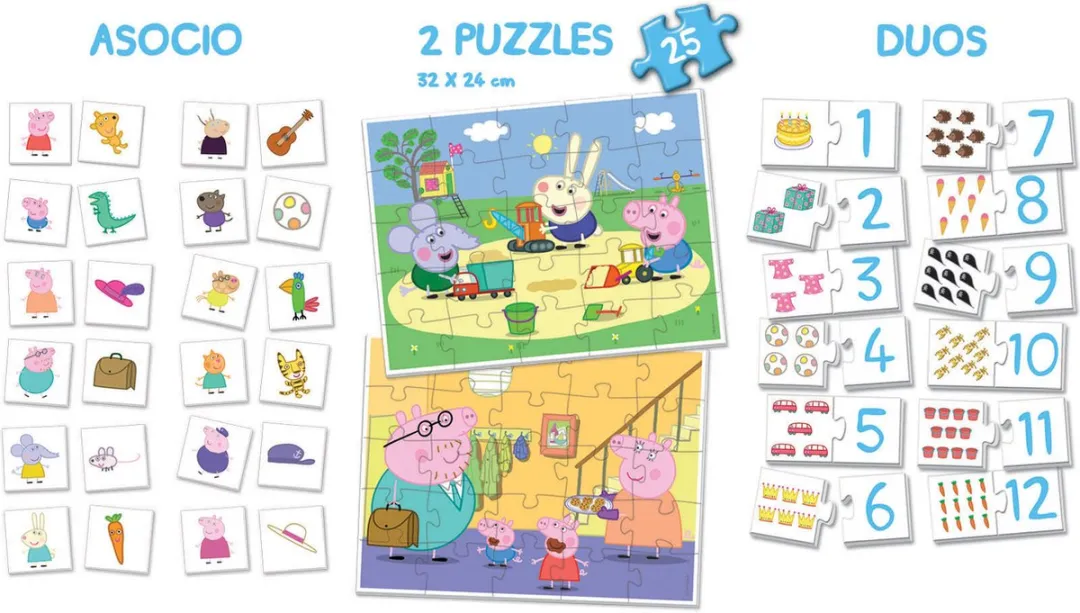 Educa Peppa Pig SuperPack 4-in-1 Educatief Spel