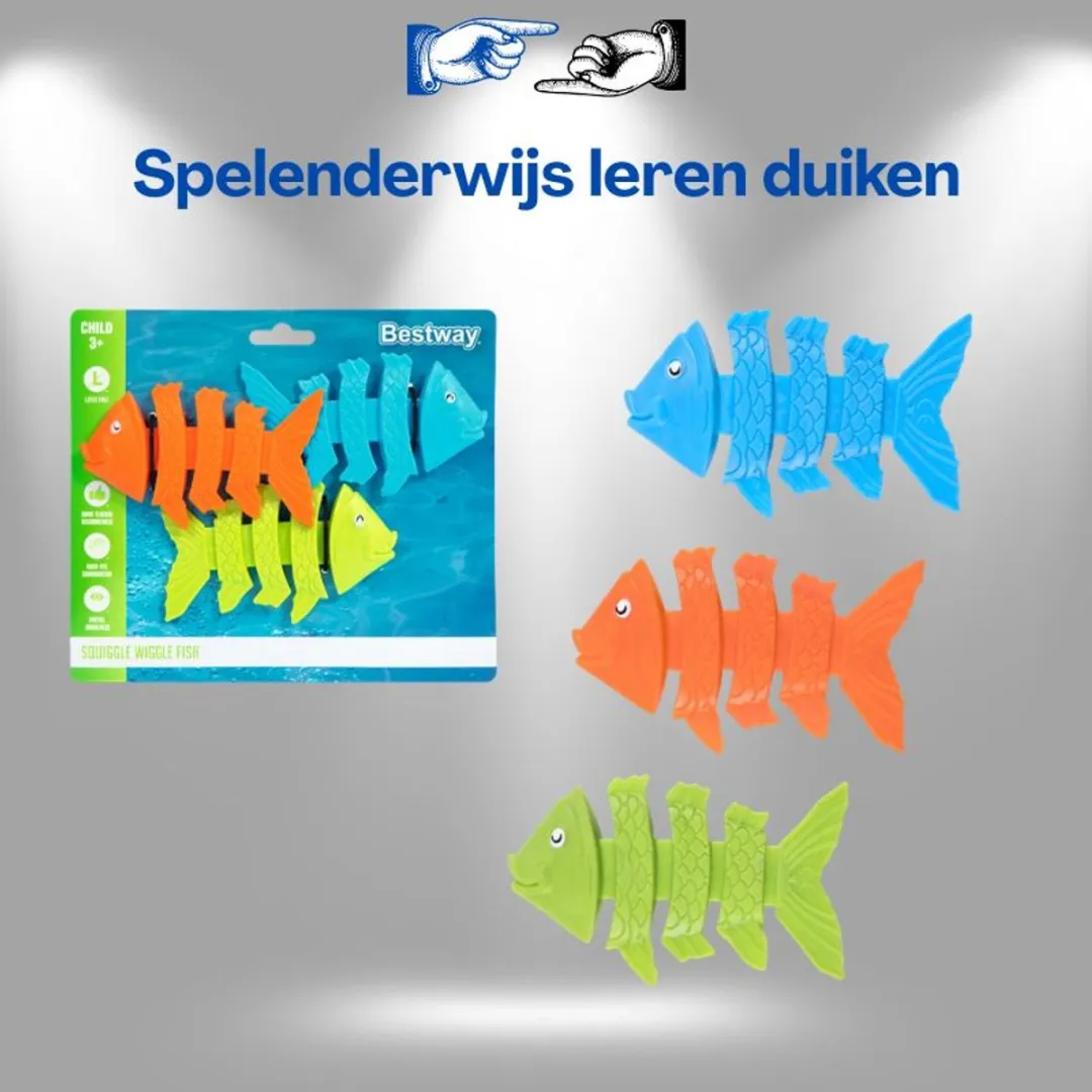 Lean Toys Bestway Duikvissen 26029 - Set van 3