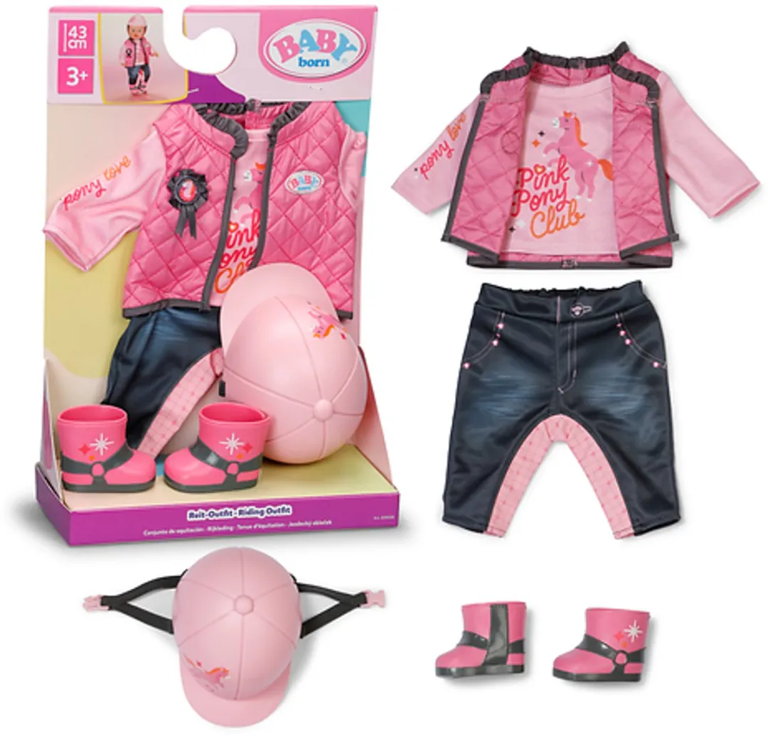 Baby Born 839508 Paardrijden Outfit