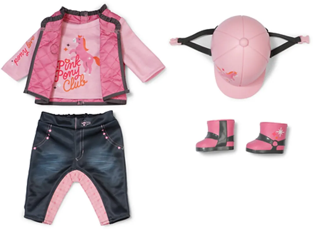 Baby Born 839508 Paardrijden Outfit - 43cm - Multicolor