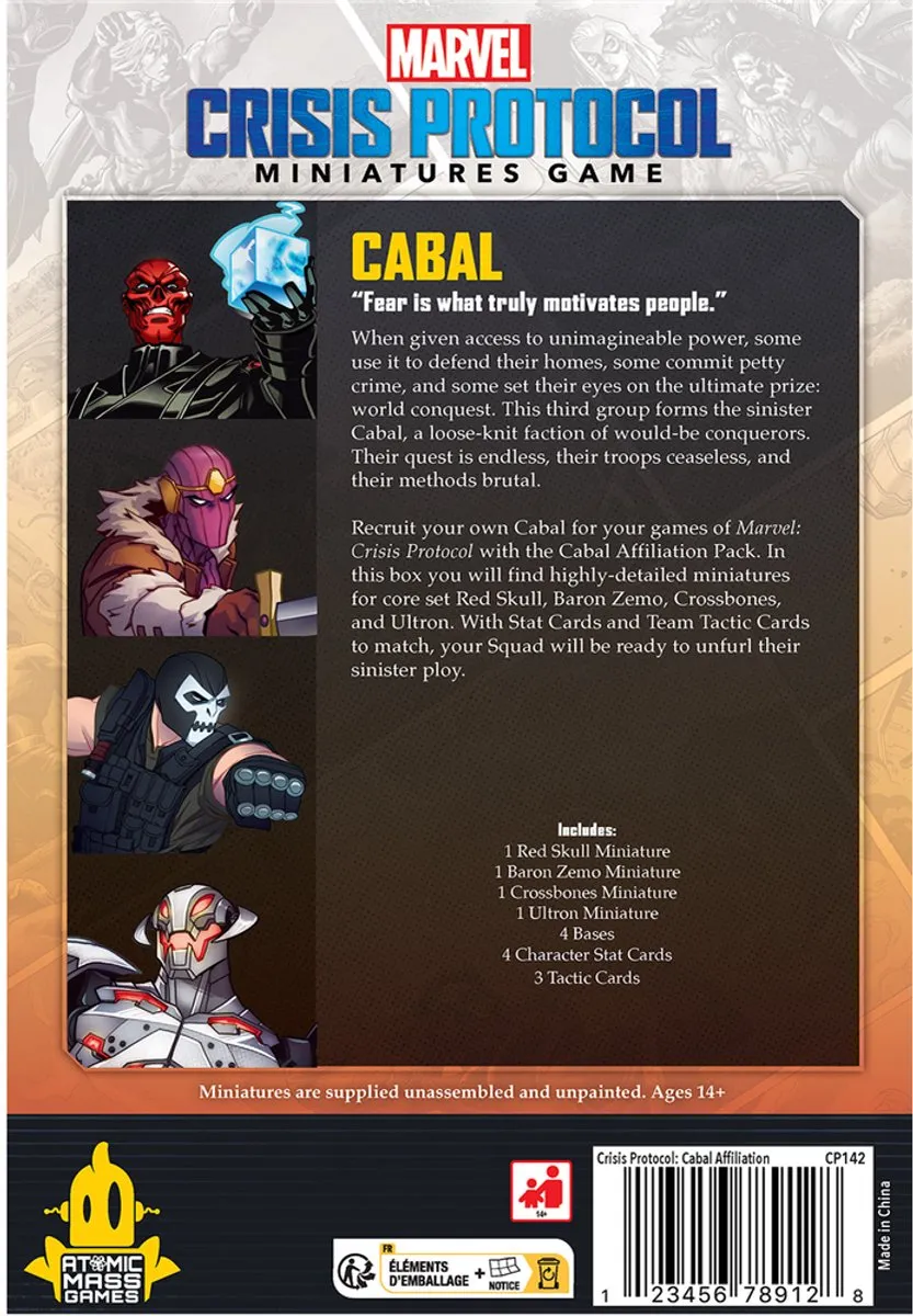 Atomic Mass Games Marvel Cabal Affiliation Pack AMCP142 Bordspel - 2-6 Spelers
