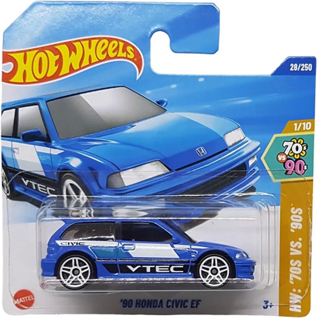 Hot Wheels Honda '90 Civic EF Blue 1:64