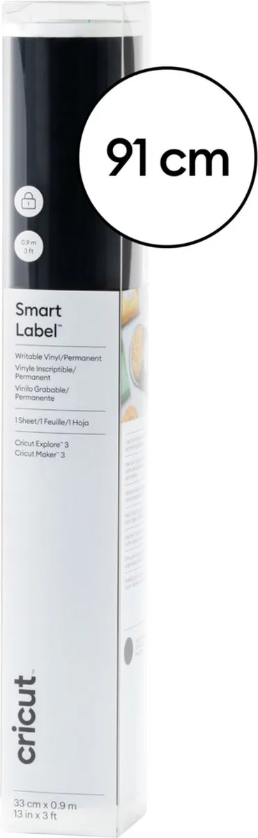 Cricut Smart Vinyl Permanent Folie - Zwart