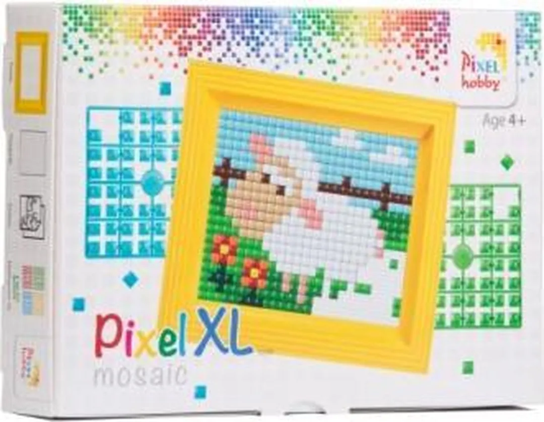 Pixelhobby Pixel XL Schaap Geschenkverpakking 17x14,5cm - 3 Stuks