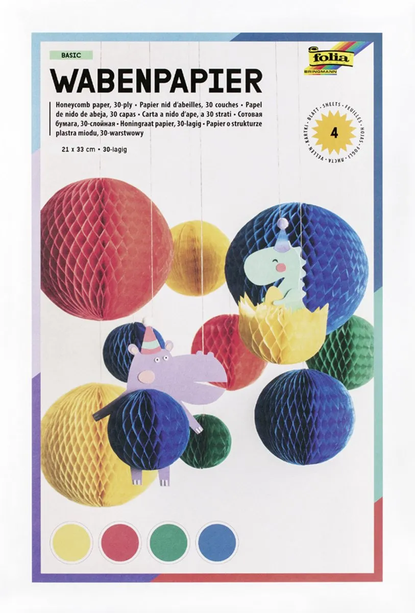 Folia Honingraatpapier BASIC 30-laags 210x330mm