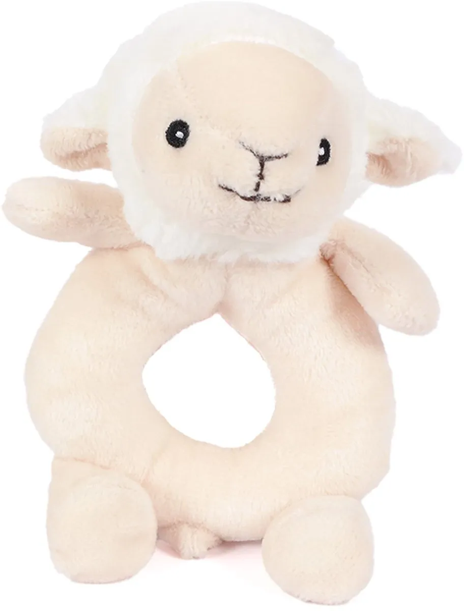 PIA Pluche Schaap Rammelaar 14cm