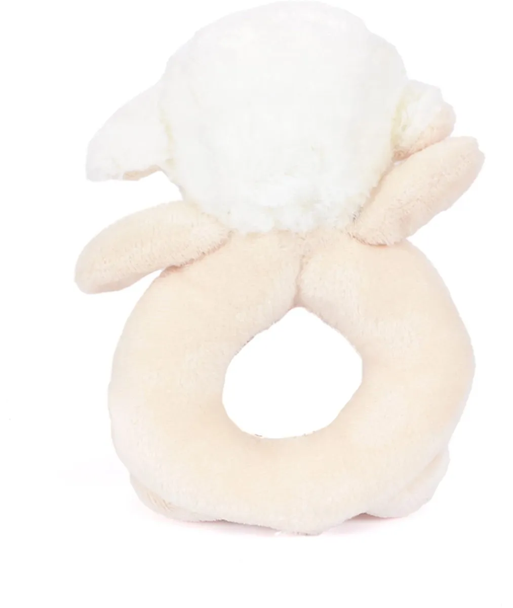 PIA Pluche Schaap Rammelaar 14cm - Beige
