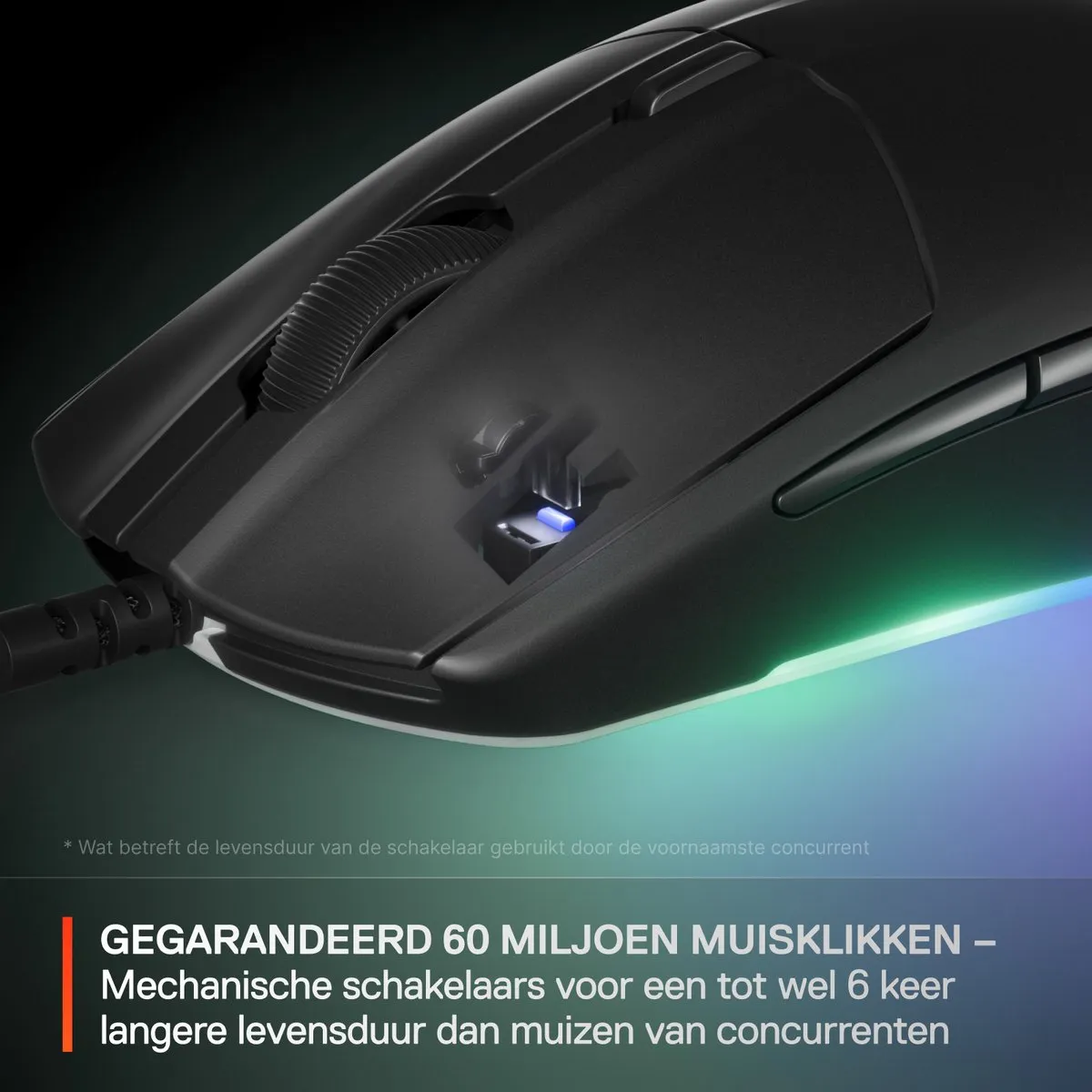 SteelSeries Rival 3 Gen 2 Gamingmuis 62515 - 8500DPI - 77 gram