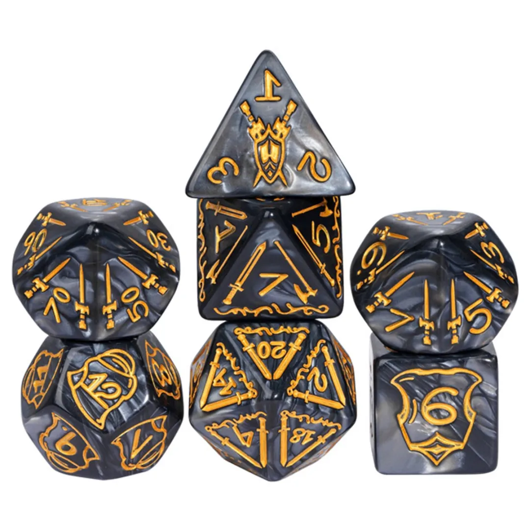 HOT Games Jumbo Dobbelstenen Set 7-delig